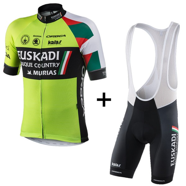 2017 Euskadi Fahrradbekleidung Satz Radtrikot Kurzarm+Kurz Trägerhose 541SVKH 2017 Euskadi Fahrradbekleidung Satz Radtrikot Kurzarm+Kurz Trägerhose 541SVKH