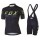 2017 Team FOX Damen Schwarz Gelb Fahrradbekleidung Satz Radtrikot Kurzarm+Kurz Trägerhose 333SGAW