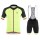 2017 Giordana Silber Line Schwarz-Gelb Fahrradbekleidung Satz Radtrikot Kurzarm+Kurz Trägerhose 626ISUZ
