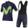 2017 Movistar Fahrradbekleidung Satz Radtrikot Kurzarm+Kurz Trägerhose 160YXLH