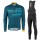 2017 Scott Rc Blau Fahrradbekleidung Satz Radtrikot Langarm+Lang Trägerhose 385RZBE