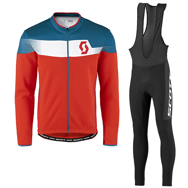 2017 Scott Rc Blau Rot Fahrradbekleidung Satz Radtrikot Langarm+Lang Trägerhose 983FXHK 2017 Scott Rc Blau Rot Fahrradbekleidung Satz Radtrikot Langarm+Lang Trägerhose 983FXHK