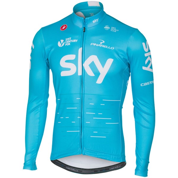 Sky Pro 2017 Radtrikot Langarm Blau 450YMNT Sky Pro 2017 Radtrikot Langarm Blau 450YMNT