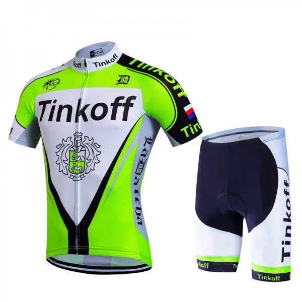 2017 Tinkoff Grün Fahrradbekleidung Satz Radtrikot Kurzarm+Kurz Radhose 858CPTH 2017 Tinkoff Grün Fahrradbekleidung Satz Radtrikot Kurzarm+Kurz Radhose 858CPTH