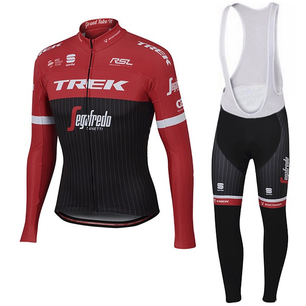 Trek Segafredo Pro 2017 Rot Fahrradbekleidung Satz Radtrikot Langarm+Lang Trägerhose 957TOHG Trek Segafredo Pro 2017 Rot Fahrradbekleidung Satz Radtrikot Langarm+Lang Trägerhose 957TOHG